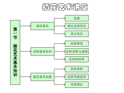 插花艺术基础知识教学内容