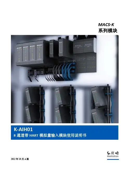 K-AIH01  8通道带HART模拟量输入模块使用说明