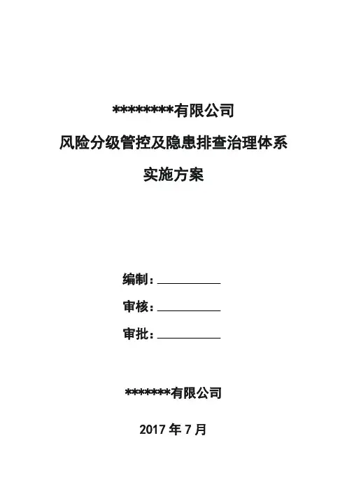 双体系建设实施方案