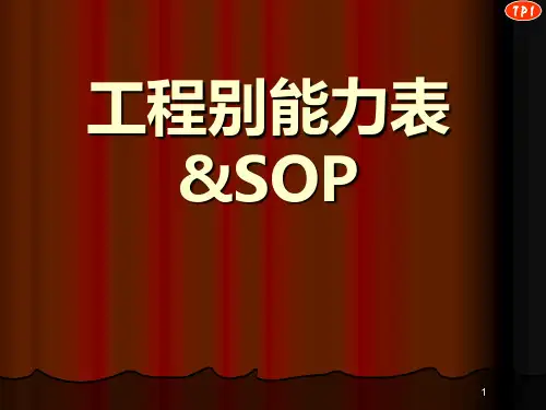 工程别能力表