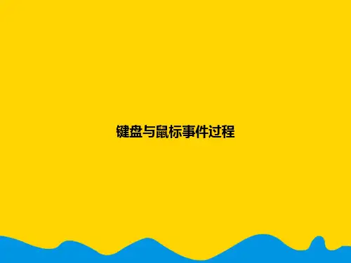 键盘与鼠标事件过程.精选PPT