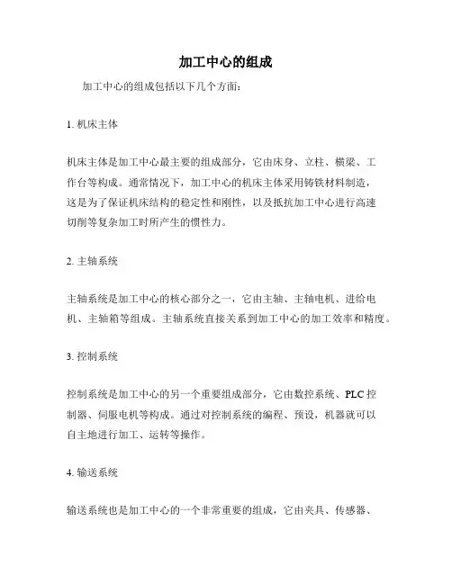 加工中心的组成