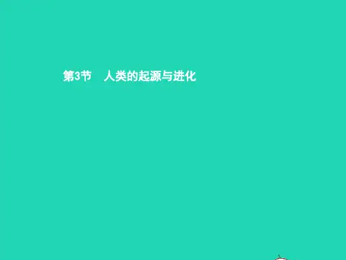 八年级生物下册2人类的起源与进化课件新版北师大版