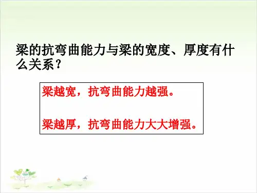 六年级上册科学-形状与抗弯曲能力-教科版(共17张)-PPT课堂课件