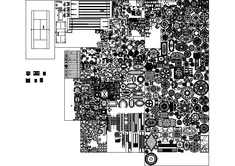 CAD建筑素材库总图图库