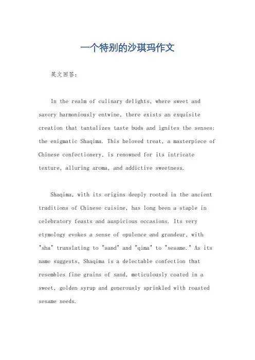 一个特别的沙琪玛作文