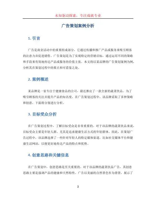 广告策划案例分析 (2)