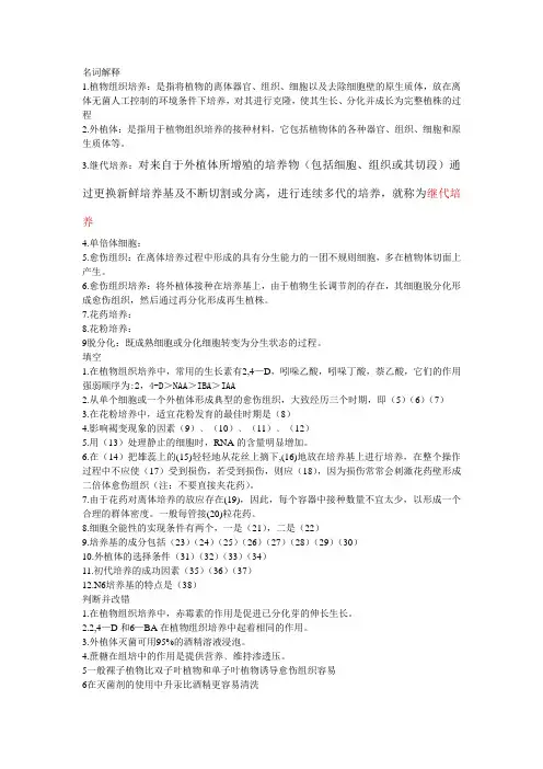 名词解释