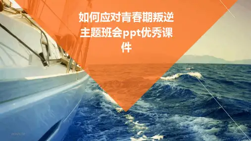 如何应对青春期叛逆主题班会ppt优秀课件(2024)