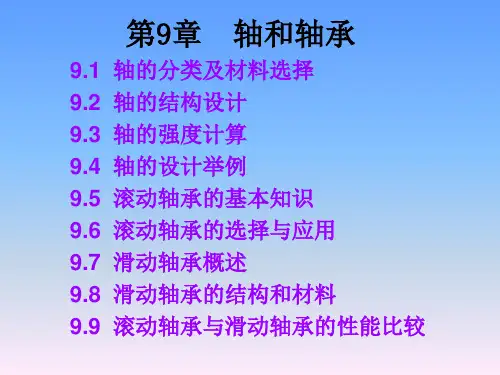 机械设计基础课件第9章轴和轴承