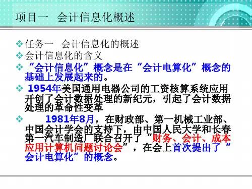 会计信息化概述