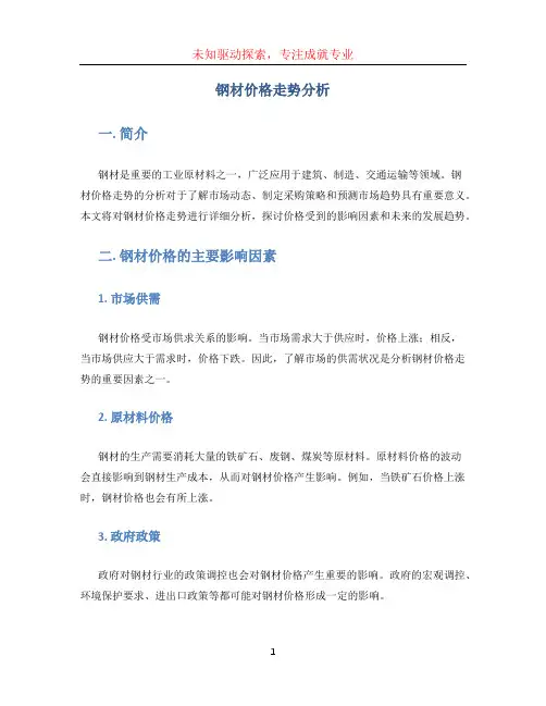 钢材价格走势分析