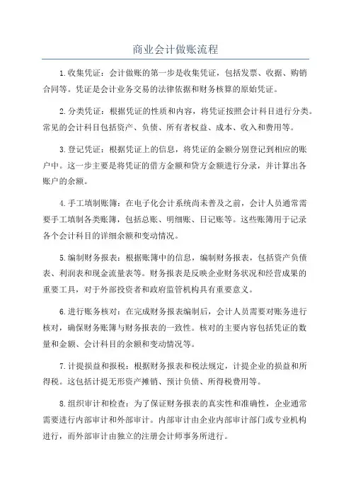 商业会计做账流程