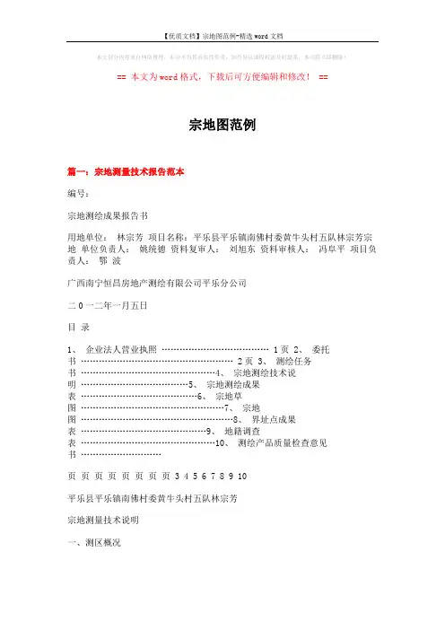 【优质文档】宗地图范例-精选word文档 (6页)