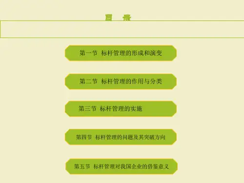基于标杆管理的绩效考核ppt课件
