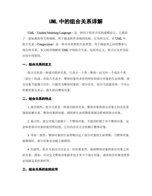 UML中的组合关系详解