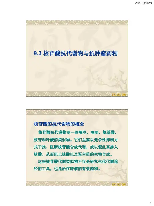 9.3 核苷酸抗代谢物与抗肿瘤药物