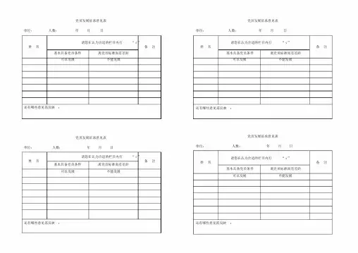 党员发展征求意见表.docx