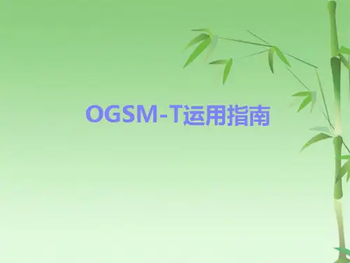 OGSMT运用指南(共22张PPT)