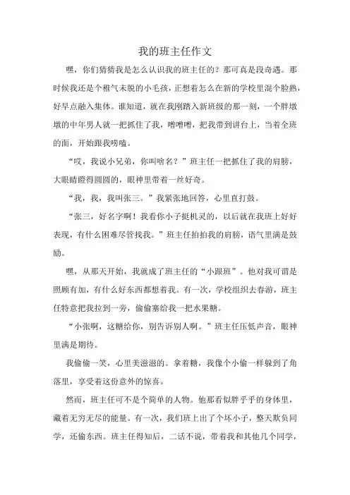 我的班主任作文精选10篇