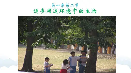 七年级生物上册 1.1.2 调查校园周围边环境中的生物课件 (新版)新人教版