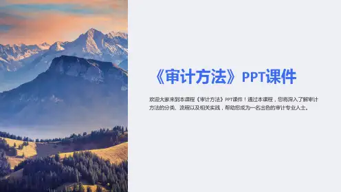 《审计方法》课件
