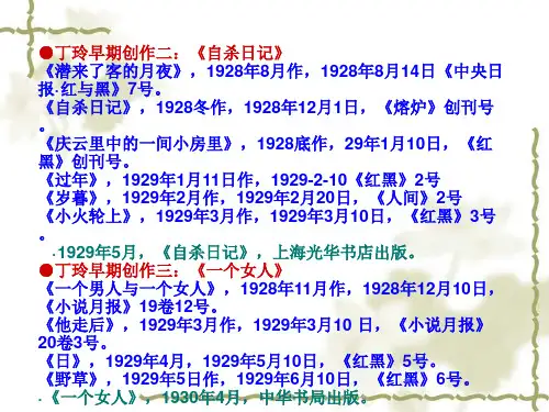 第二章 丁玲20页PPT