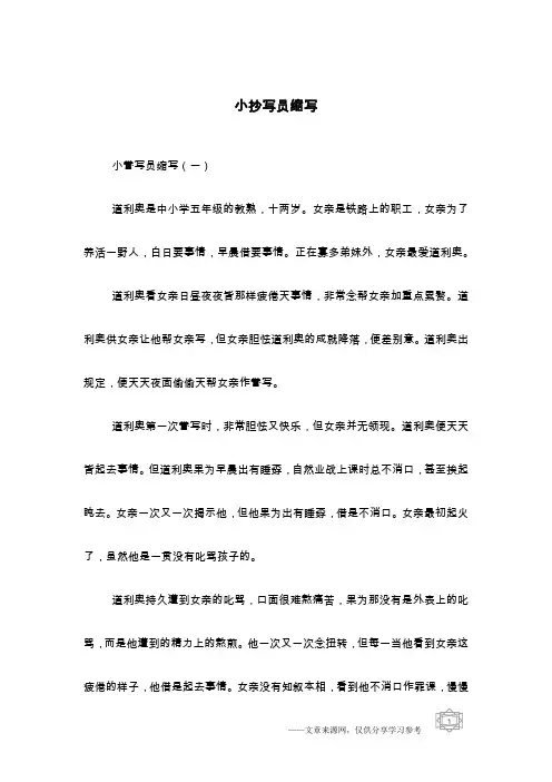 小抄写员缩写