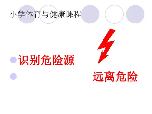 人教版小学体育与健康水平三(5-6年级)室内课PPT课件《识别危险源》优质课课件2套