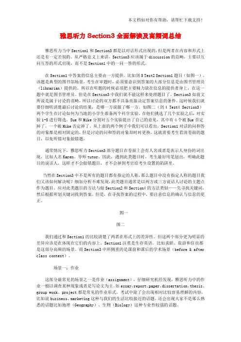雅思听力Section3全面解读及高频词分享