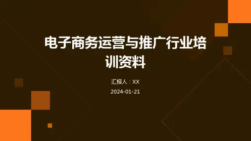 电子商务运营与推广行业培训资料