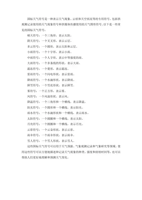 国标天气符号