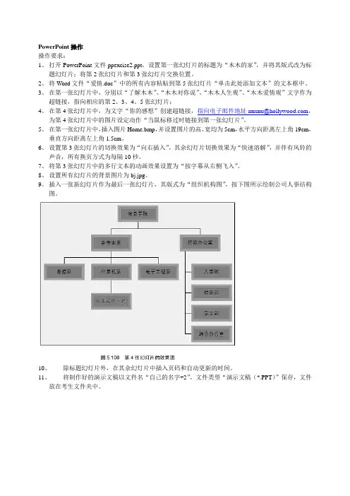 PPT题目要求