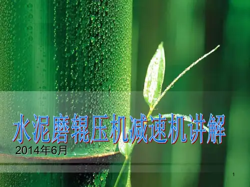 水泥磨辊压机减速机PPT幻灯片课件