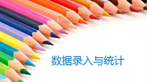 川教版七年级上册信息技术数据录入与统计课件