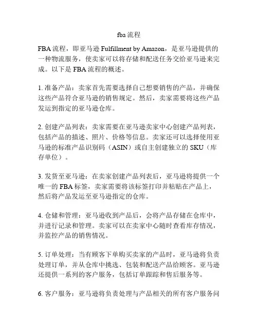fba流程