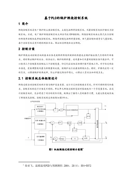 基于PLC锅炉燃烧控制系统方案