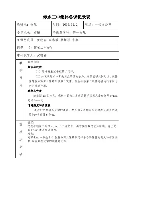 12.2集体备课记录