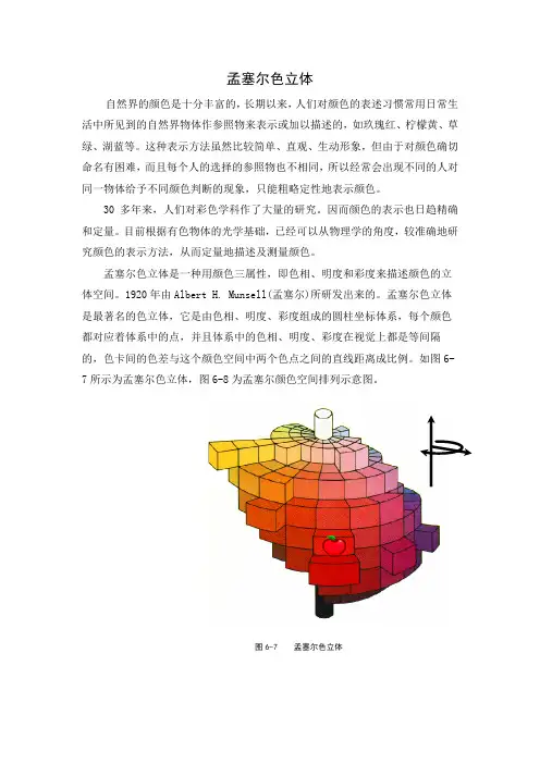孟塞尔色立体表色法