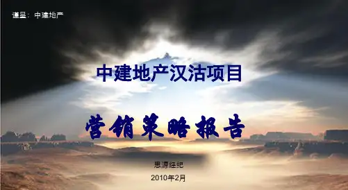 推荐-中建地产汉沽项目定位及整合营销推广策略报告183页XXXX年 精品