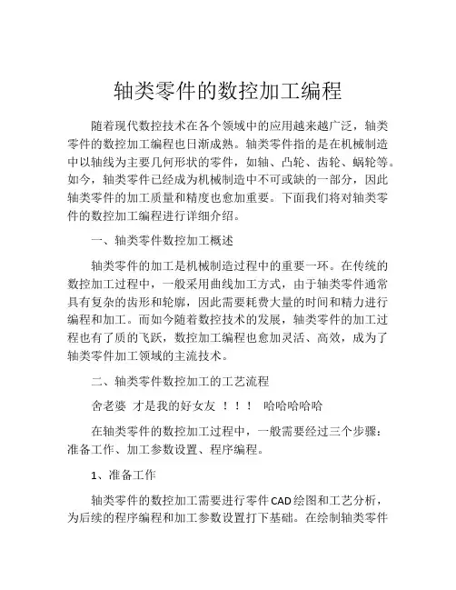 轴类零件的数控加工编程