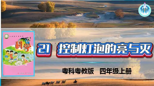 粤教粤科版科学四年级上册21控制灯泡的亮与灭课件PPT