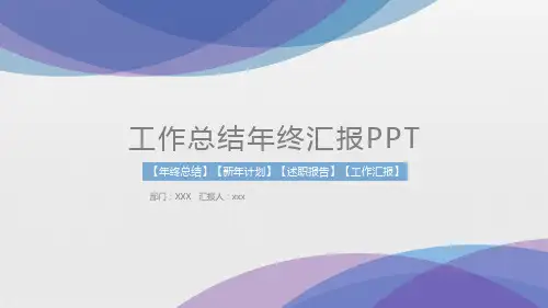 工作总结汇报PPT模板大全(4套)