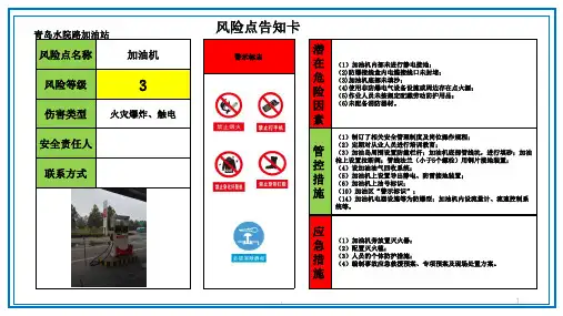 全套加油站风险点告知卡-文档资料
