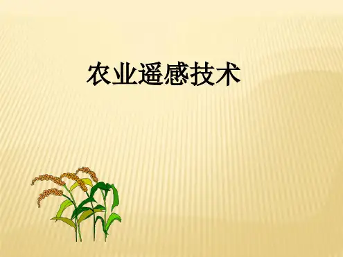 1农业遥感技术解析