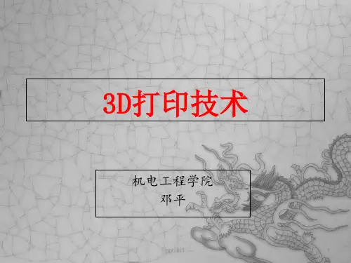 3D打印技术解析  ppt课件