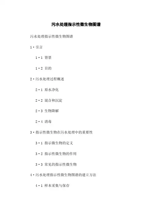 污水处理指示性微生物图谱