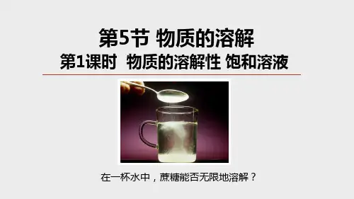 1.5物质的溶解第1课时(PPT课件(初中科学)20张)