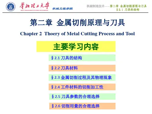 § 2.1 刀具的结构