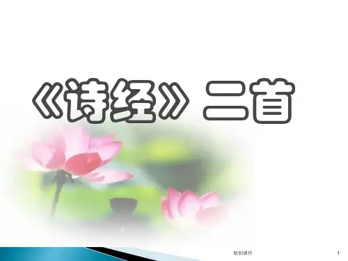 诗经二首课件精制课件